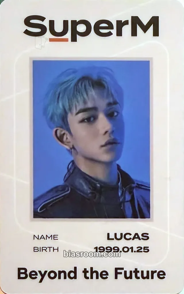 SuperM - Lucas - SuperM Beyond The Future Event id card merch photocard deco set