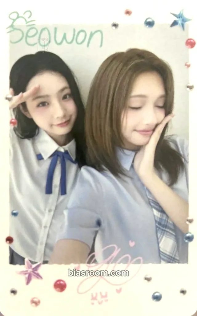 UNIS - Gehlee & Seowon - UNI☆Sparkle! Album album photocard polaroid printed signature
