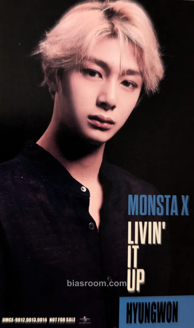 Hyungwon Livin' It Up Photocard - MONSTA X - MONSTA X K-pop photocard