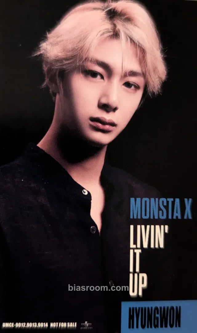 MONSTA X - Hyungwon - Livin' It Up Album ums japan (universal music store) sticker japanese album