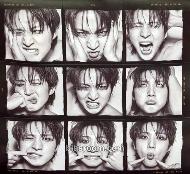 PENTAGON - Hui - Universe : The Black Hall Album album inclusion sticker sheet