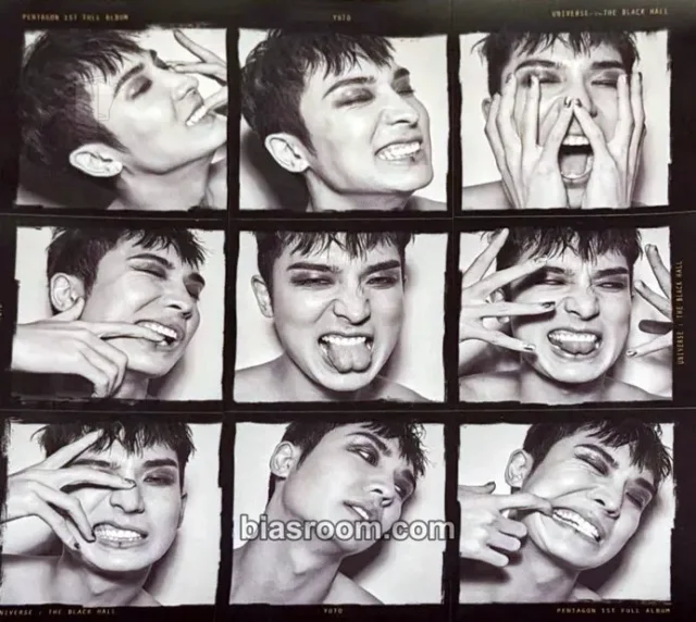 PENTAGON - Yuto - Universe : The Black Hall Album album inclusion sticker sheet