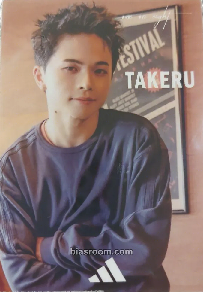Takeru ONE OR EIGHT X ADIDAS THREE STRIPS COLLABORATION Photocard - One or Eight - One or Eight K-pop photocard