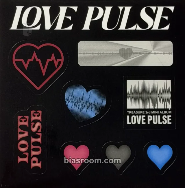 TREASURE - LOVE PULSE Album album inclusion sticker sheet teume version