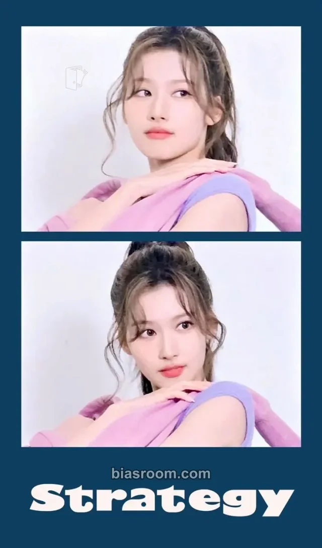 TWICE - Sana - STRATEGY Album set benefit blue dream media (bdm) round 2 lucky draw (LD) 2 cut photo