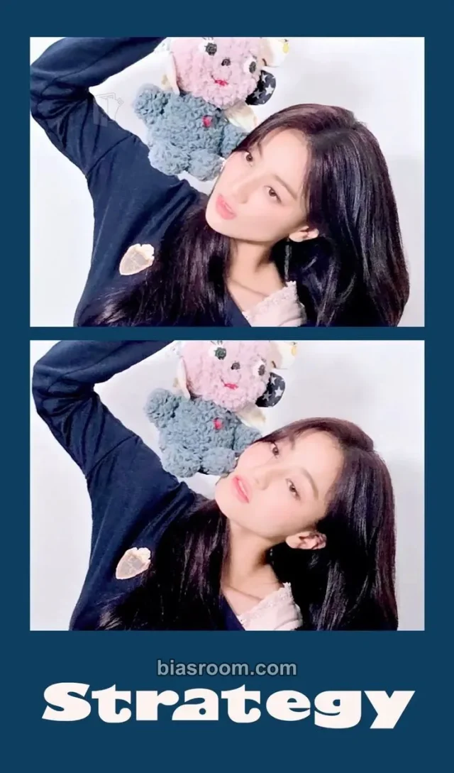 TWICE - Jihyo - STRATEGY Album 2 cut photo blue dream media (bdm) set benefit lucky draw (LD) round 2