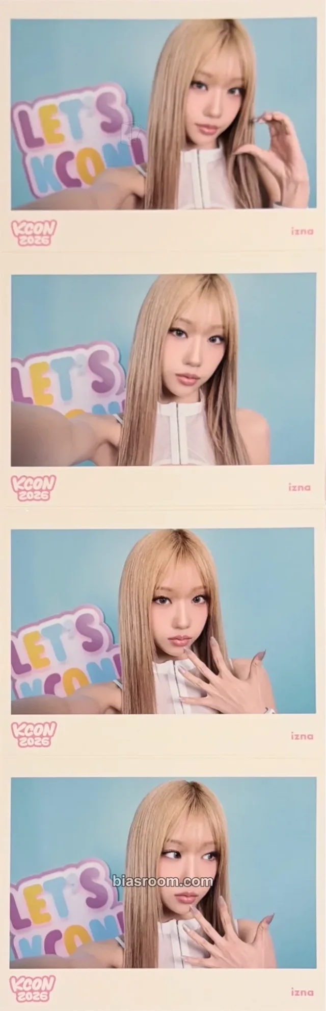 izna - Choi Jungeun - KCON JAPAN 2026 Event folding card merch