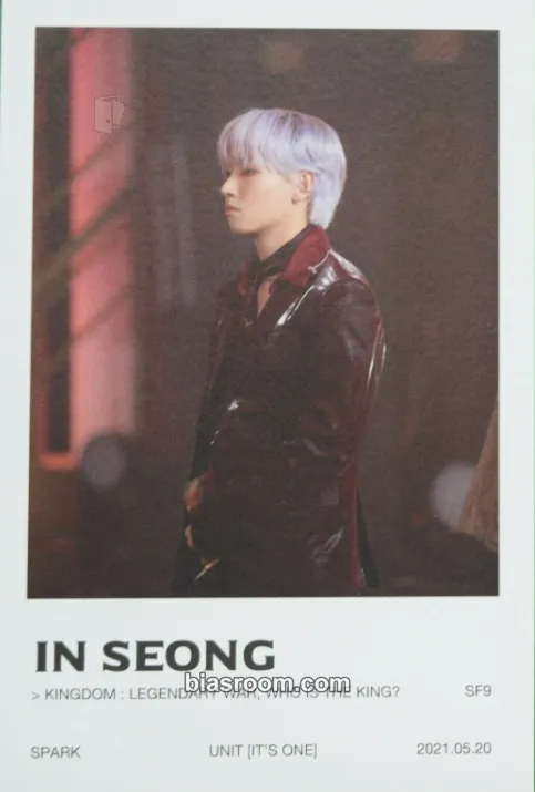 Inseong 2021 KINGDOM : Legendary War Photocard - SF9 - SF9 K-pop photocard