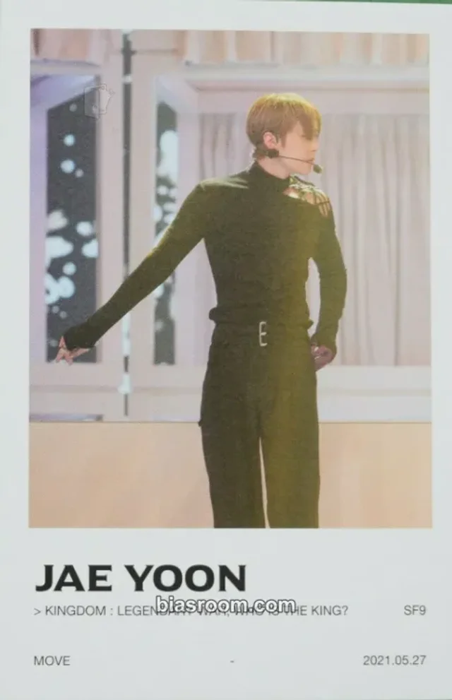 SF9 - Jaeyoon - 2021 KINGDOM : Legendary War Event postcard kingdom: legendary war