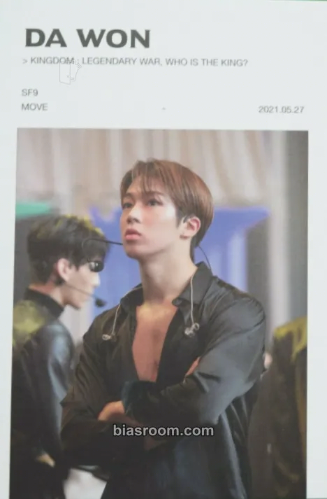Dawon 2021 KINGDOM : Legendary War Photocard - SF9 - SF9 K-pop photocard