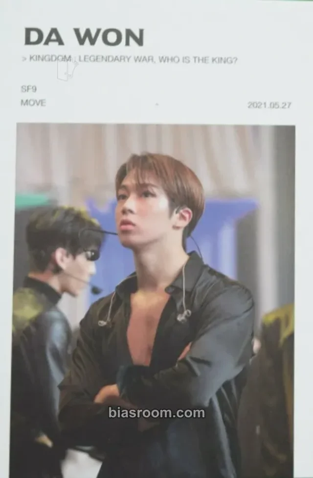 SF9 - Dawon - 2021 KINGDOM : Legendary War Event postcard kingdom: legendary war