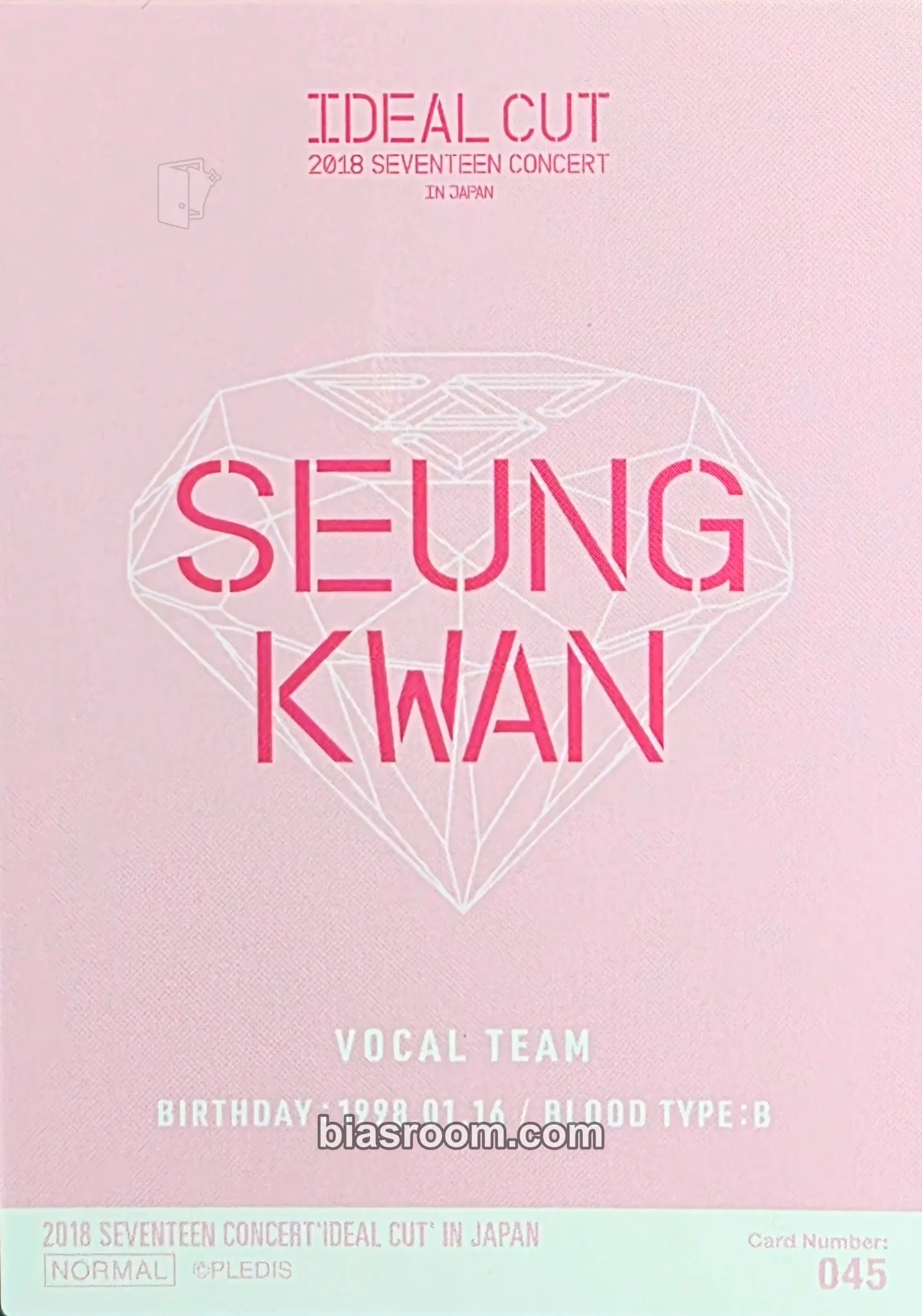 Seungkwan [IDEAL CUT] CONCERT Photocard - SEVENTEEN | Bias Room