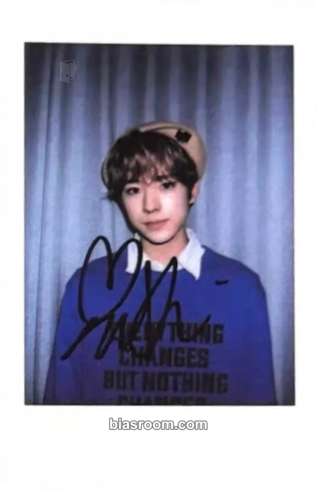 NCT WISH - Yushi - Songbird Album withfans / yizhiyu (yzy) qingdao fansign full attendance polaroid printed signature