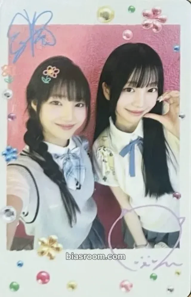 UNIS - Yunha & Nana - UNI☆Sparkle! Album album photocard polaroid printed signature
