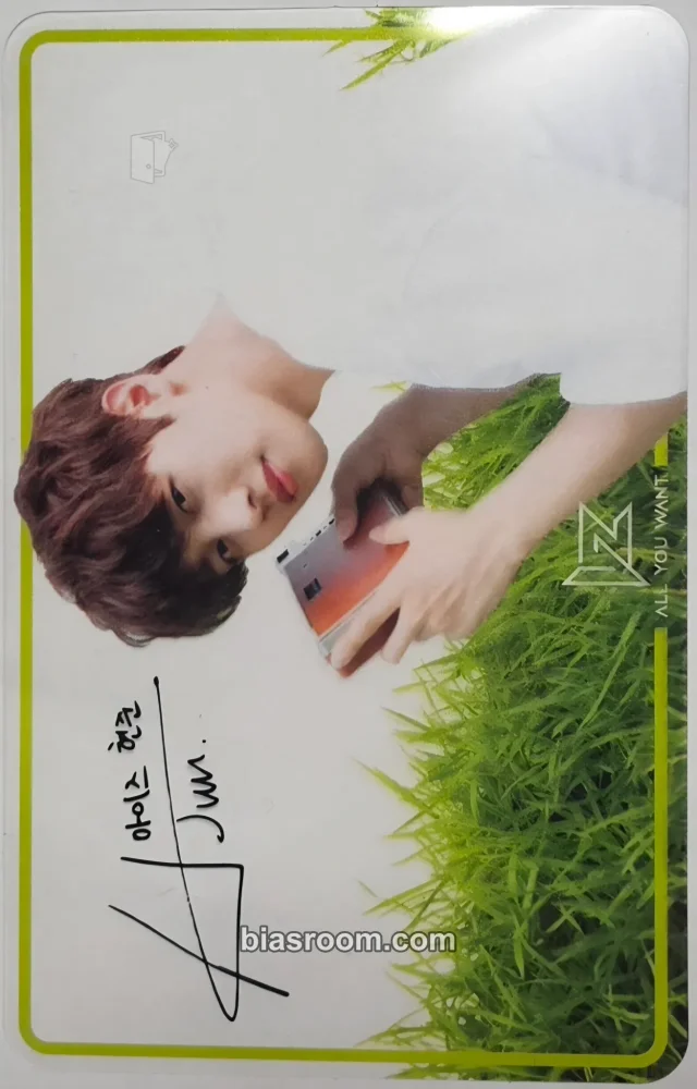 IZ - Hyunjun - All You Want Album transparent/translucent album photocard