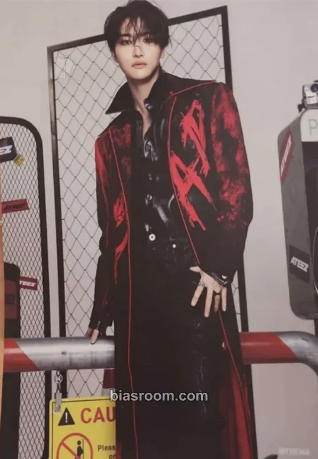 ATEEZ - Seonghwa - BAD Album flyer tower records japan