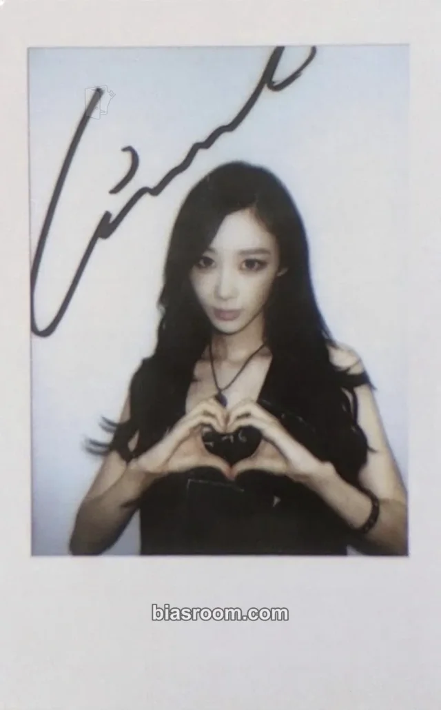 aespa - Giselle - Lemonade Album pob (pre-order benefit) kmstation polaroid A version printed signature