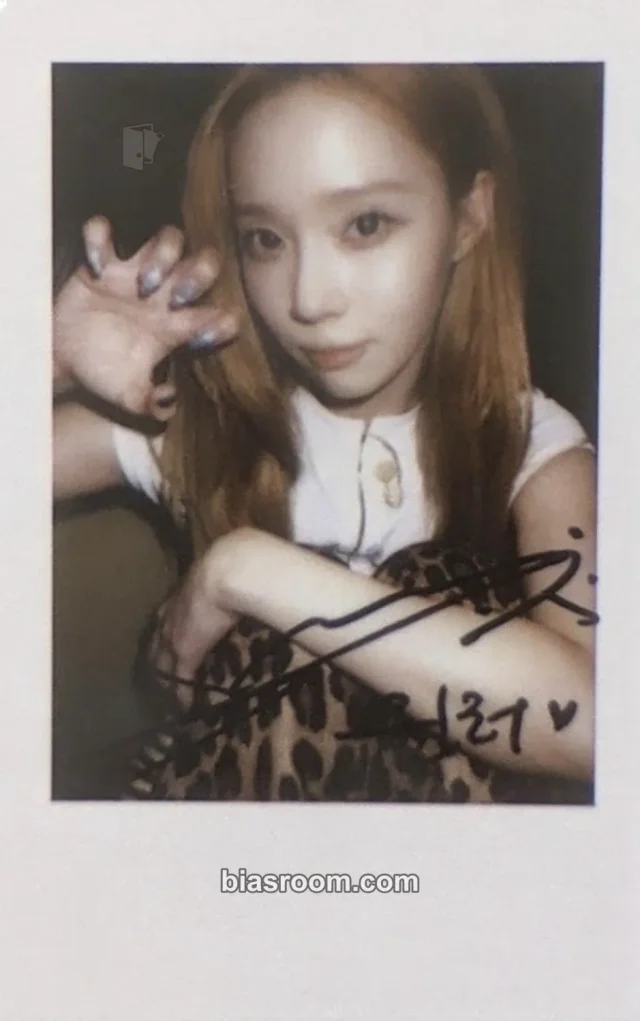aespa - Winter - Lemonade Album pob (pre-order benefit) kmstation polaroid A version printed signature