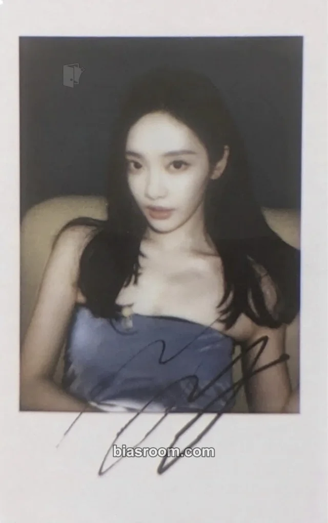 aespa - Ningning - Lemonade Album pob (pre-order benefit) kmstation polaroid printed signature A version