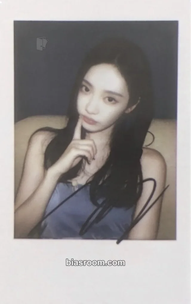aespa - Ningning - Lemonade Album pob (pre-order benefit) kmstation polaroid printed signature B version