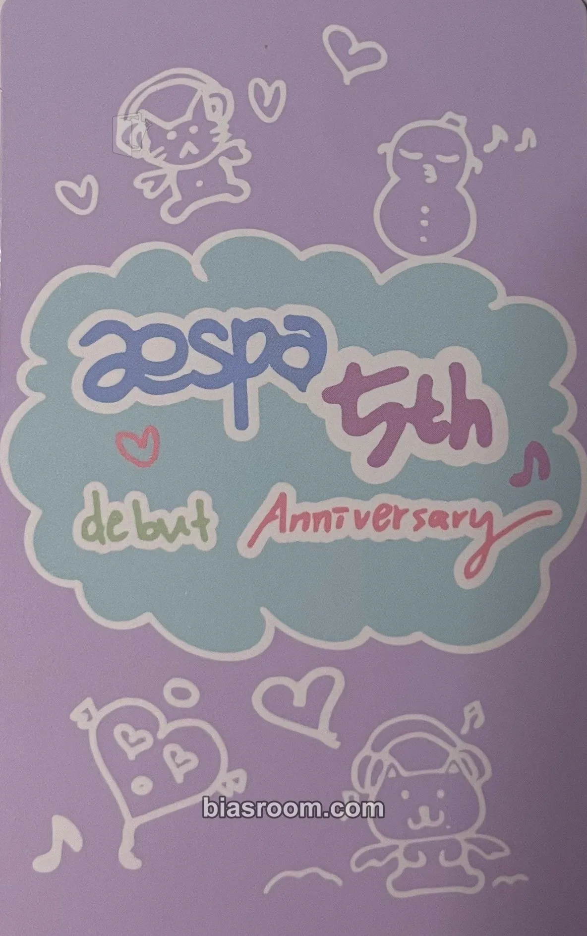 5th Anniversary Photocard - aespa - aespa K-pop photocard