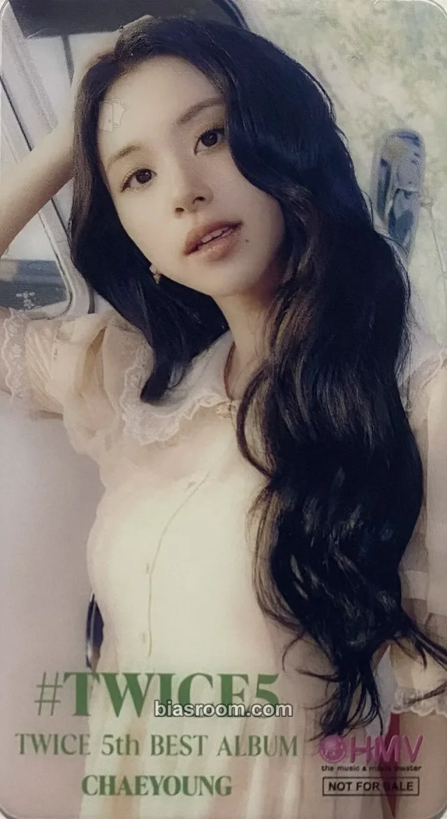 TWICE - Chaeyoung - #TWICE5 Album pob (pre-order benefit) hmv japan bookmark japan transparent/translucent