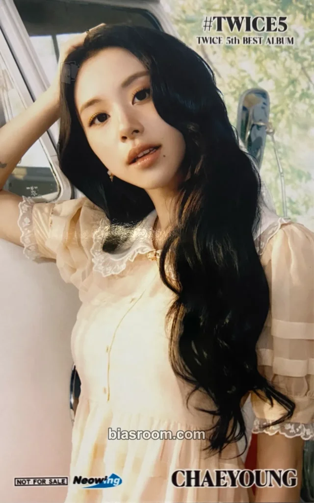 TWICE - Chaeyoung - #TWICE5 Album pob (pre-order benefit) neowing (cdjapan) sticker photocard japan