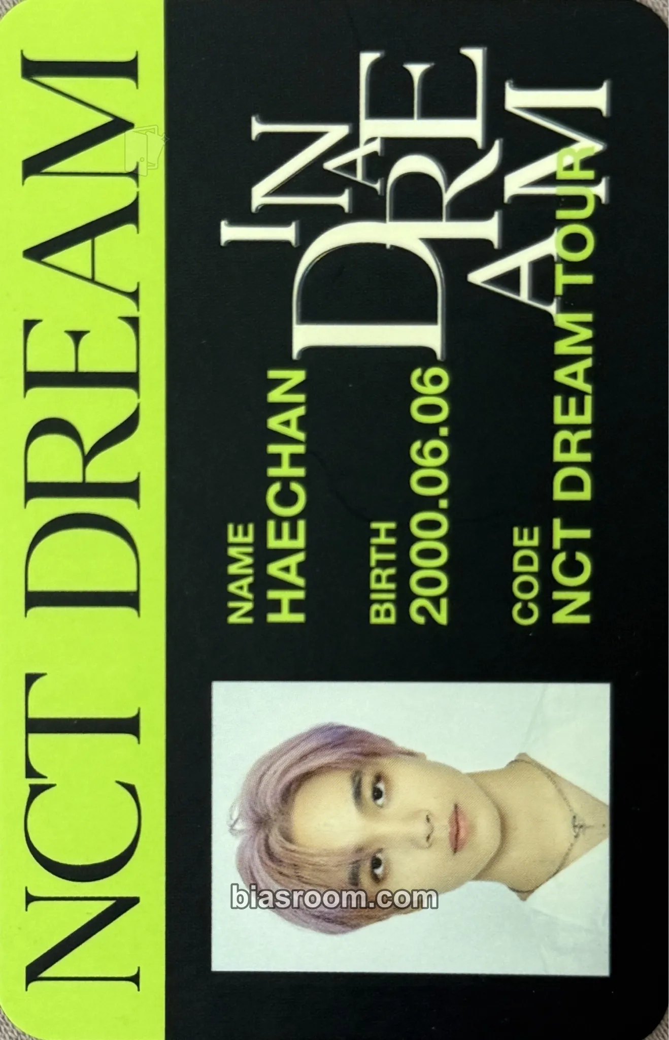 Haechan THE DREAM SHOW 2 : IN A DREAM Photocard - NCT DREAM - NCT DREAM K-pop photocard