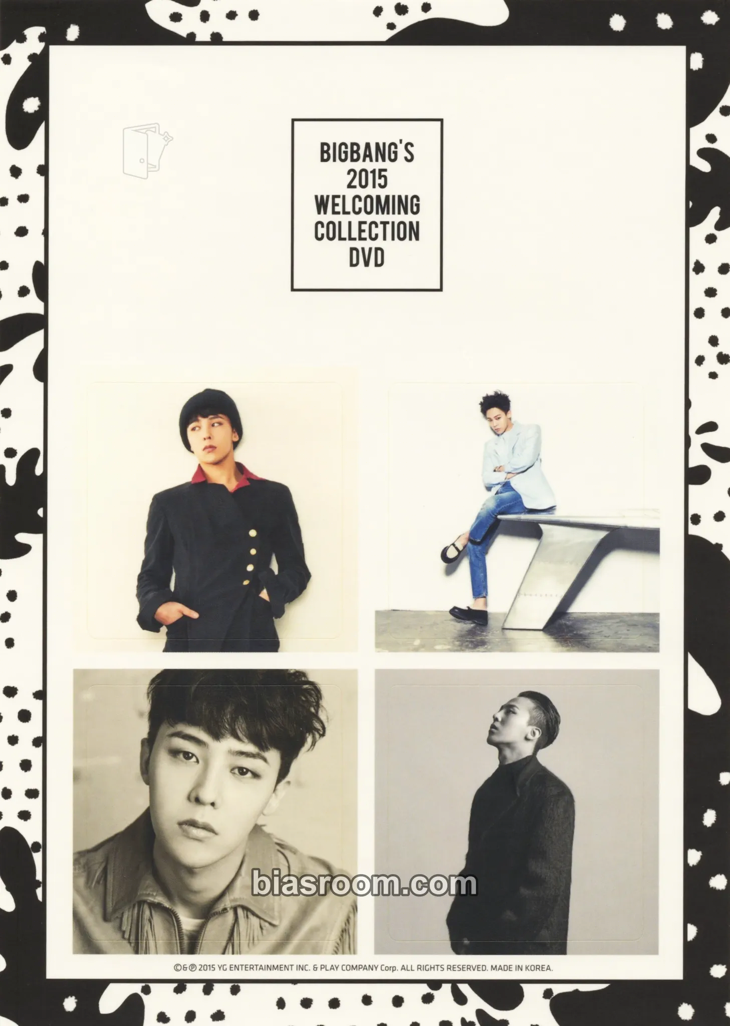 G-Dragon 2015 Welcoming Collection DVD Photocard - BIGBANG - BIGBANG K-pop photocard
