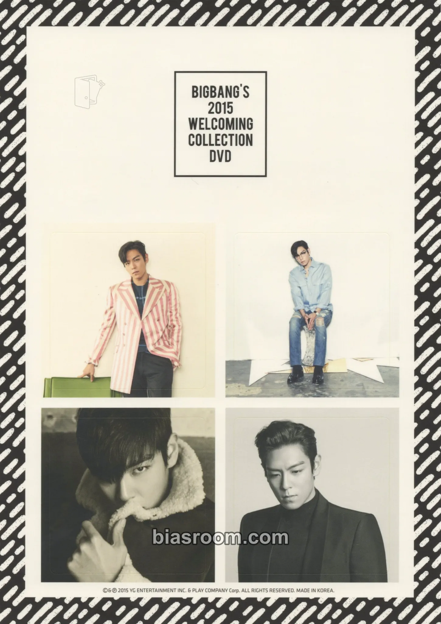 T.O.P 2015 Welcoming Collection DVD Photocard - BIGBANG - BIGBANG K-pop photocard