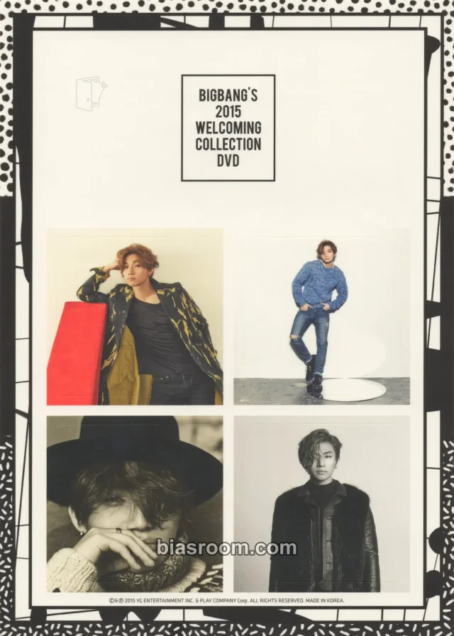 BIGBANG - Daesung - 2015 Welcoming Collection DVD Other sticker sheet japanese version