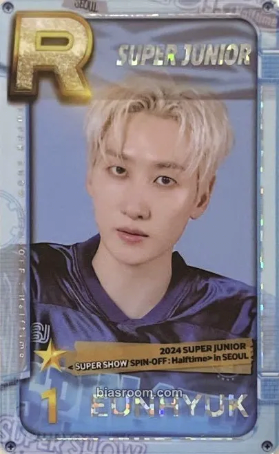 Eunhyuk SUPERSTAR SMTOWN Photocard - SUPER JUNIOR - SUPER JUNIOR K-pop photocard