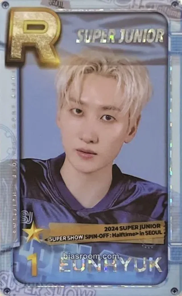 SUPER JUNIOR - Eunhyuk - SUPERSTAR SMTOWN Other superstar pvc card holographic (hologram) concert 2024 version