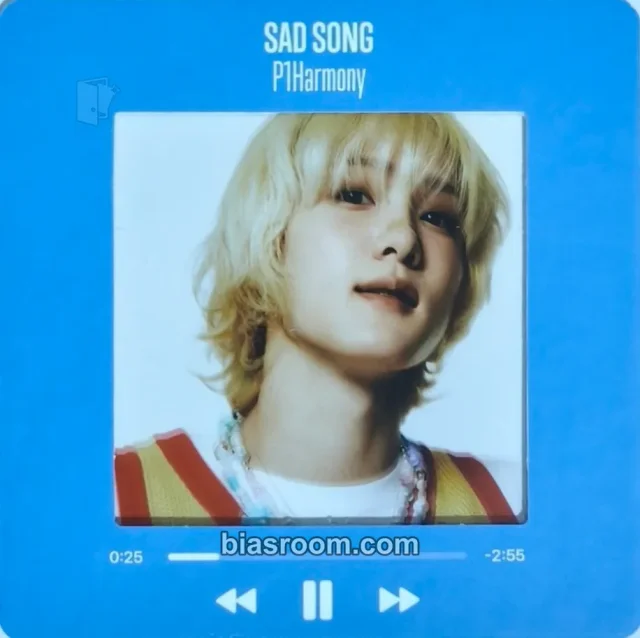 P1Harmony - Soul - Sad Song Album film card transparent/translucent P Version album inclusion