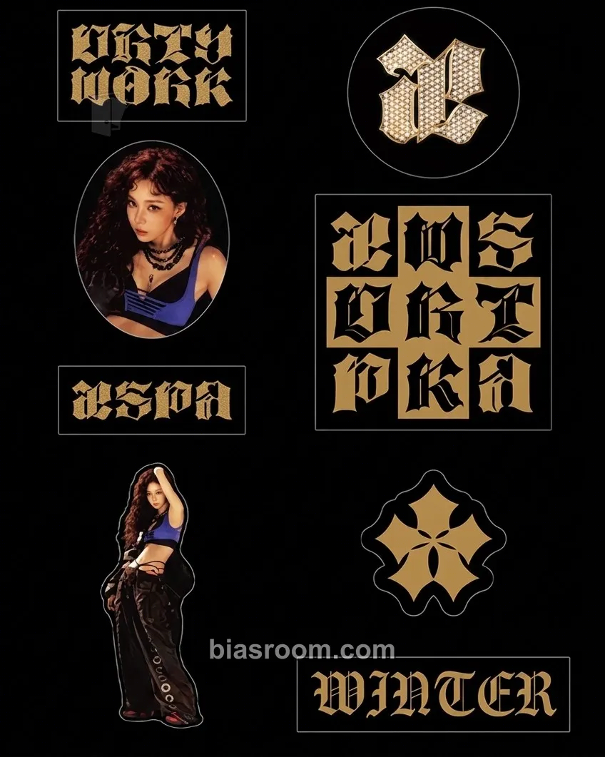 Winter Dirty Work MD Events (All) Photocard - aespa - aespa K-pop photocard