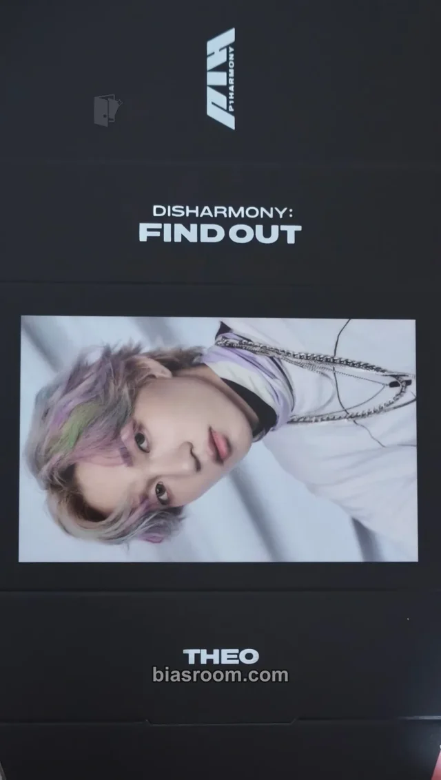 P1Harmony - Theo - Disharmony: Find Out Album standee album inclusion find out version