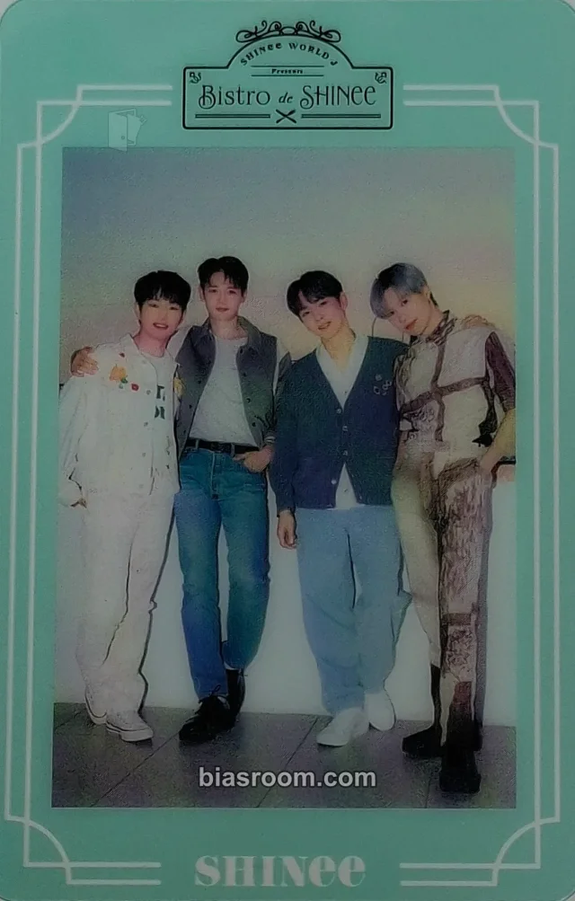 SHINee - SHINee World J Presents ~ Bistro de SHINee Event merch photocard trading card transparent/translucent