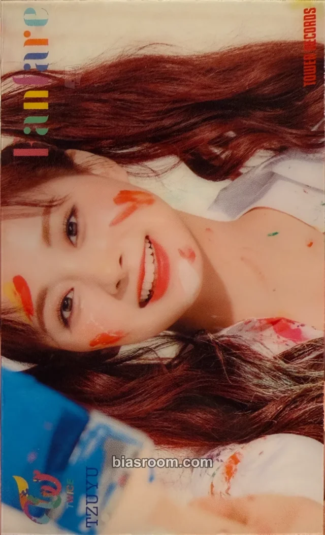 TWICE - Tzuyu - Fanfare Album pob (pre-order benefit) tower records japan japan transparent/translucent photocard set
