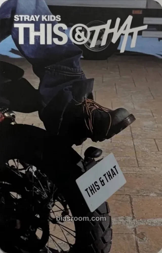 Stray Kids - HAN - This & That Album & version album photocard first press only back