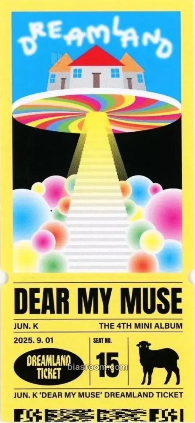 2PM - Jun. K - Dear My Muse Album ticket solo album album inclusion
