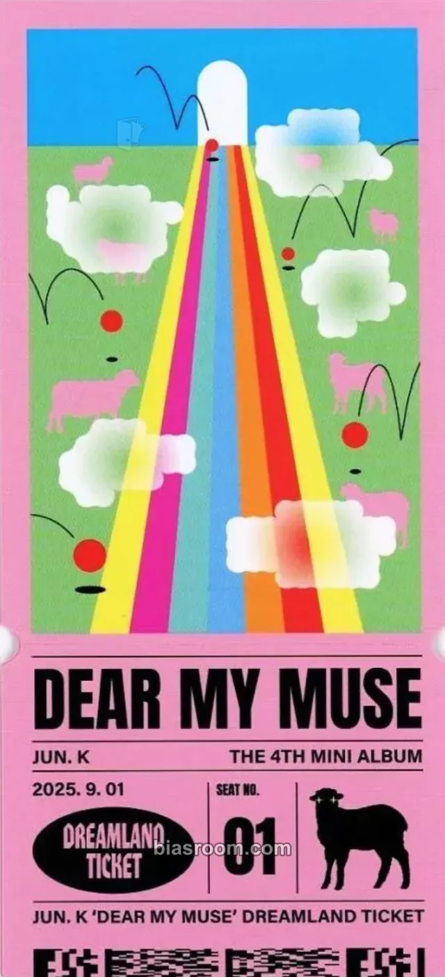 2PM - Jun. K - Dear My Muse Album ticket solo album album inclusion
