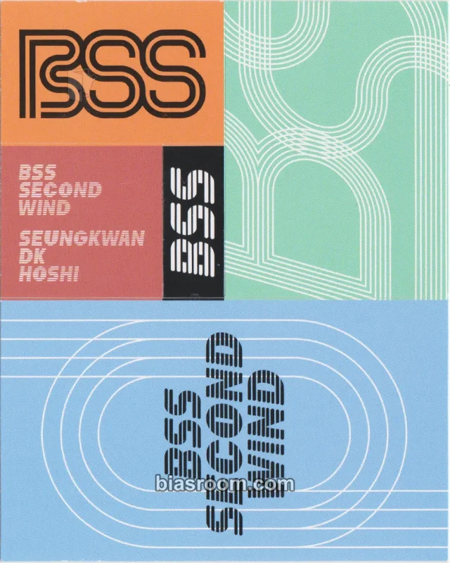 SEVENTEEN - Hoshi & Seungkwan & DK - Second Wind Album album inclusion sticker standard version