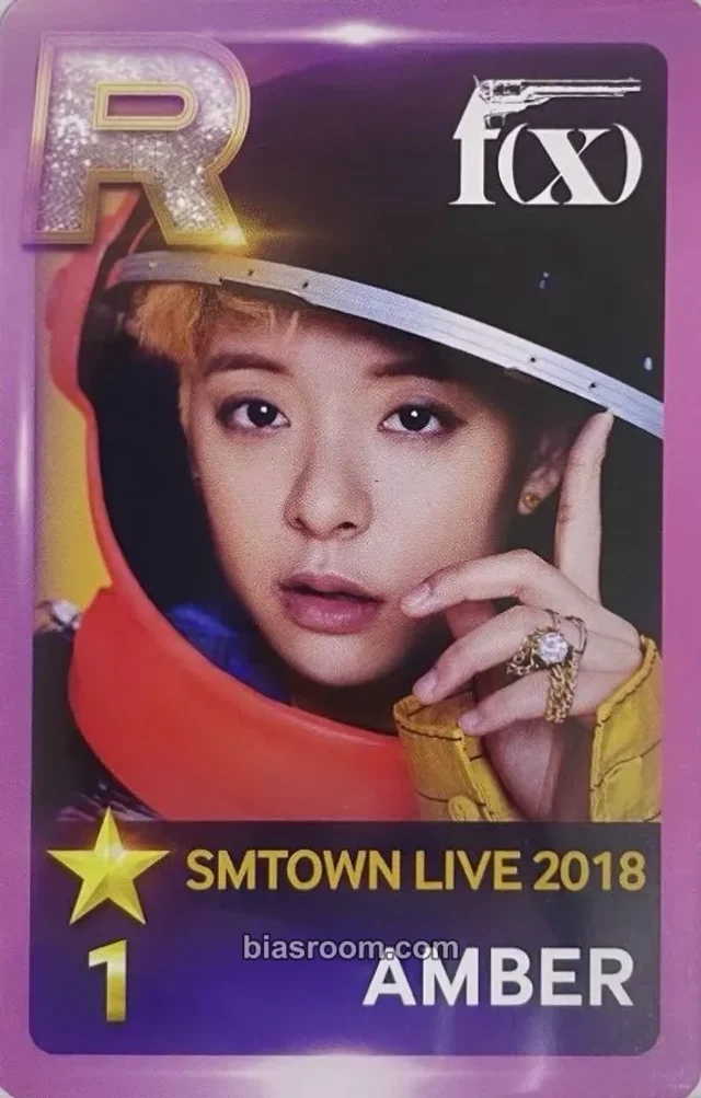f(x) - Amber - SMTOWN LIVE 2018 IN OSAKA Event pvc card superstar smtown