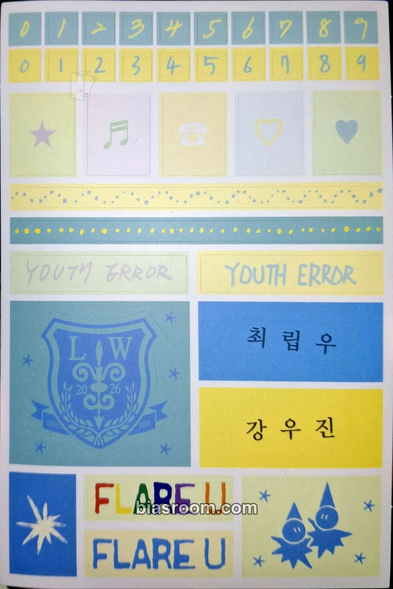 YOUTH ERROR Photocard - FLARE U - FLARE U K-pop photocard