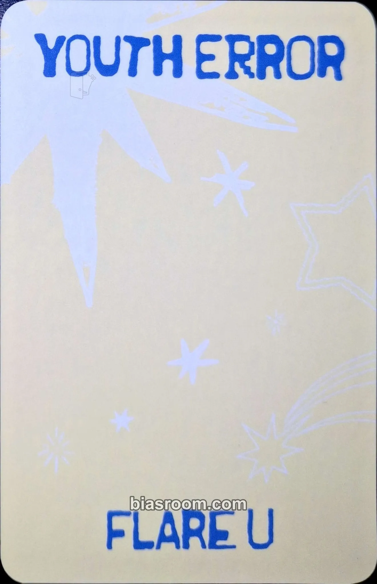 YOUTH ERROR Photocard - FLARE U - FLARE U K-pop photocard