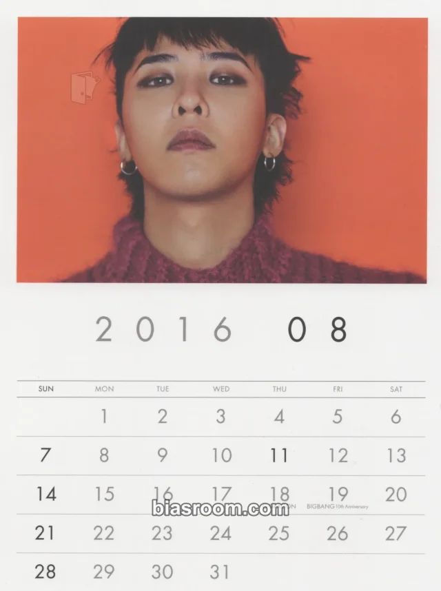 BIGBANG - G-Dragon - Big Bang 2016 Welcoming Collection DVD Other calendar japanese version