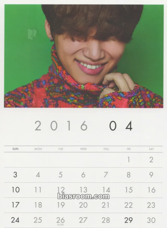 BIGBANG - Daesung - Big Bang 2016 Welcoming Collection DVD Other japanese version calendar