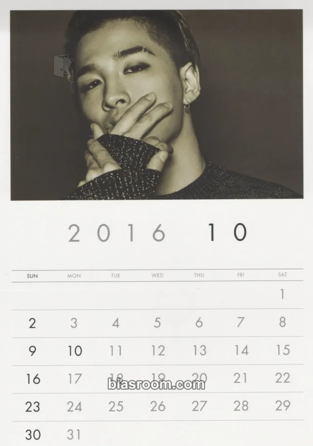 BIGBANG - Taeyang - Big Bang 2016 Welcoming Collection DVD Other calendar japanese version