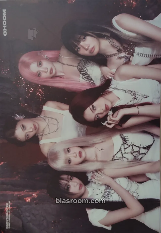 BABYMONSTER - CHOOM Album album inclusion crimson version mini poster