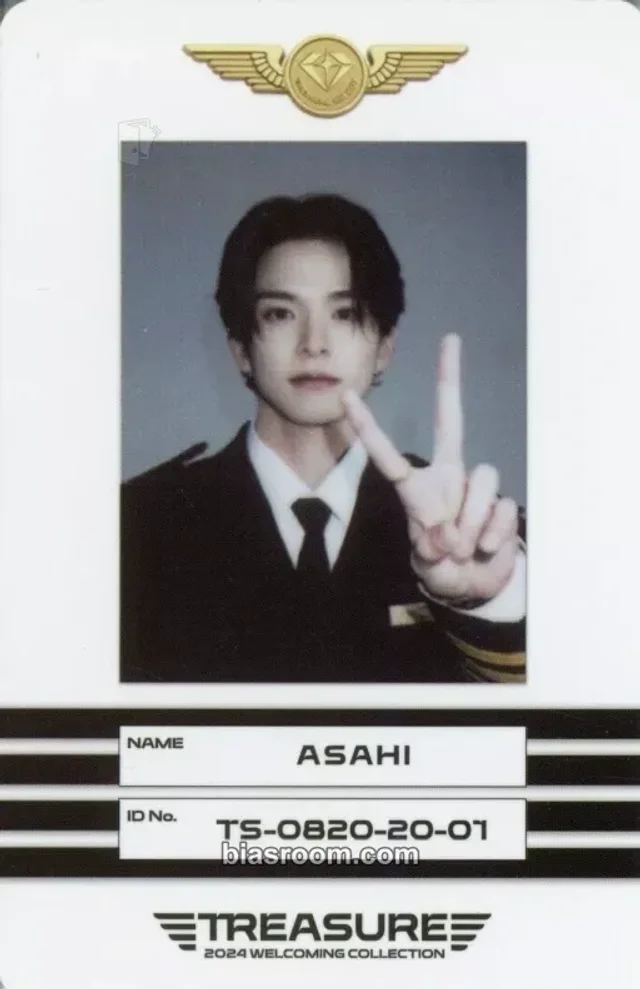 TREASURE - Asahi - 2024 Welcoming Collection Other kit photocard fortune card random photocard id card welcome kit